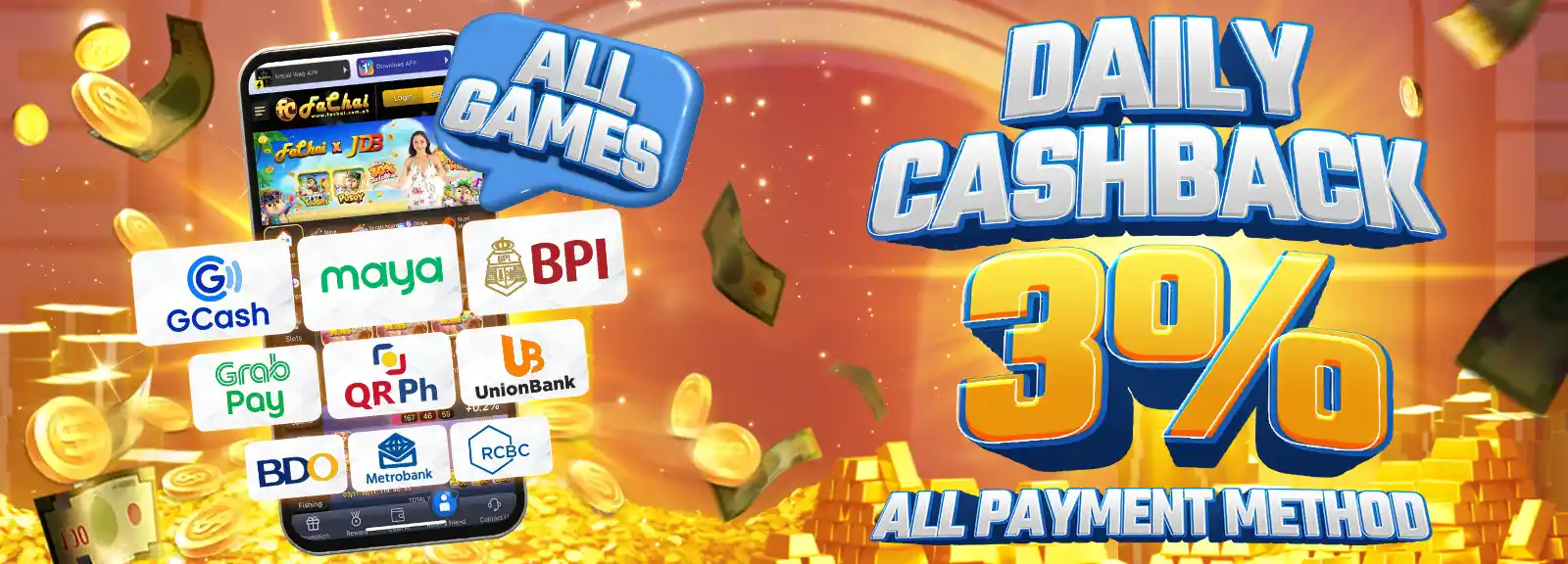 Daily Deposit Cashback 3%