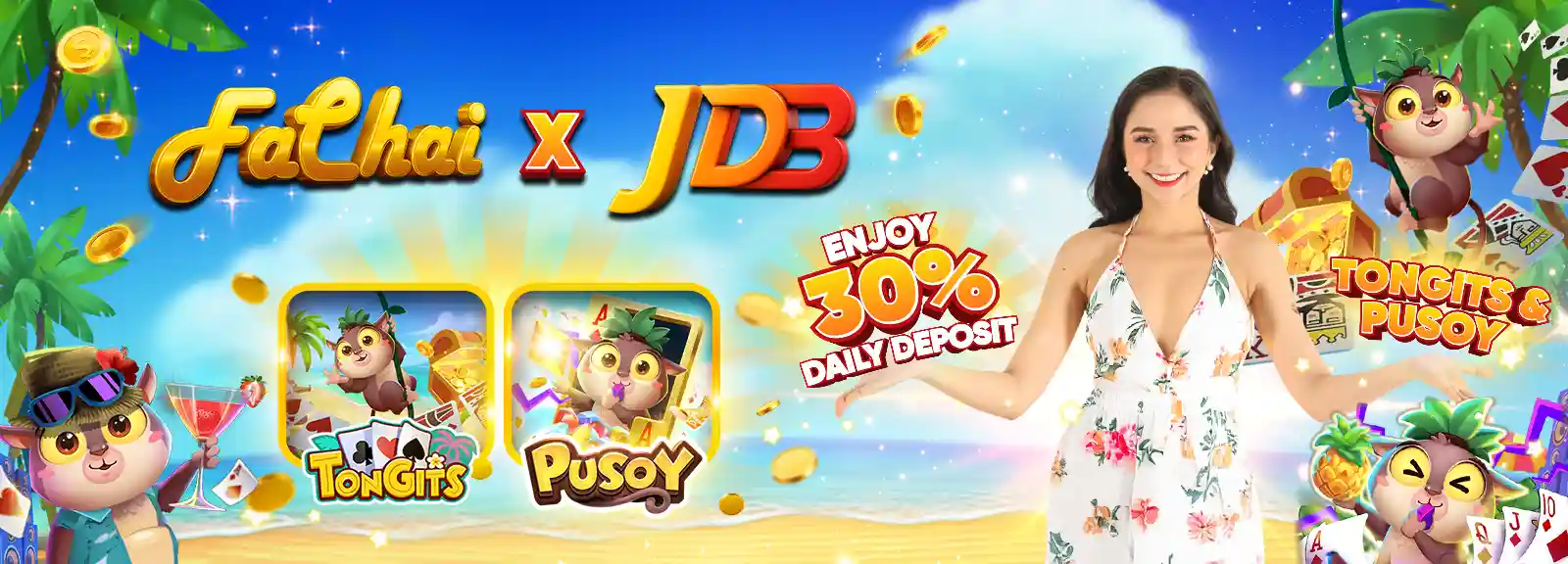 JDB Tongits / Pusoy Daily Deposit 30%